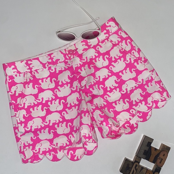 🐘🌴LILLY PULITZER ‘The Buttercup Short’ in Pop Pink Tusk🐘 in Sun Print - Picture 2 of 12